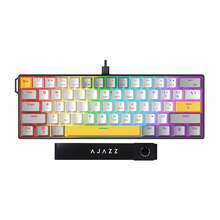 Teclado mecánico con cable AJAZZ NK61 RGB, teclado con retroiluminación personalizable, teclado compacto y portátil, teclado de oficina, teclado para juegos, teclado mecánico, teclado para juegos de computadora, cable USB-C desmontable, incluye extractor de teclas - Producto auténtico oficial - Ver 9