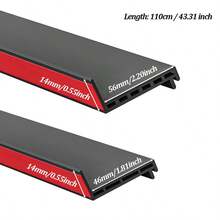 1.1m TPE Window Sealing Strip, Balcony Waterproof Anti-Rain Water Diversion Board, Household Window Sealing Strip