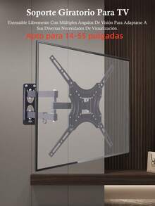 Soporte de TV universal extraíble de 14 a 55 pulgadas, soporte de TV giratorio, brazo para colgar, adecuado para TV, montaje en pared para monitor - 14-55 pulgadas --- 2 piezas - Ver 3