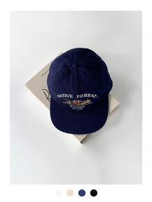 1pc Soft Crown Sunrise Embroidery Flat Brim Baseball Cap, Vintage Flat Brim Cap, Unisex Street Style Letter Embroidery Snapback Hat - 'NATIVE SUNSET - View 9