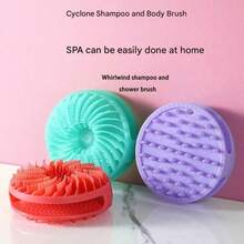 1-10个装旋风双面硅胶沐浴刷，家用洗发沐浴刷，清洁必备品 - 彩色 - 查看 8