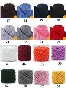 2pcs/200g Soft Ice Bar Chenille Yarn, Thick Chenille Yarn Suitable For Handmade DIY Soft And Thick Knitted Yarn, Can Be Used To Make Blankets, Scarves, Dolls, Slippers, Crochet Yarn - Multicolor - View 9