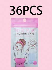 108pcs Anti-Slip Clothing Tape, Double-Sided Waterproof Adhesive Tape For Shirts And Lingerie - Women's Gentle Skin-Friendly Tape, All-Day Strong Fabric Bonding (36/72/108pcs Available) - White - View 11