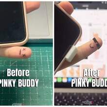 1pc/2pcs 3D-Printed Phone Grip With Rotating Gyro Ring, Ergonomic Design To Relieve Finger Fatigue , Anti-Slip & Comfort Hold For Office, Gaming, And Streaming ,Fun Fidget Toy & Practical Gift Idea. - Multicolor - View 3