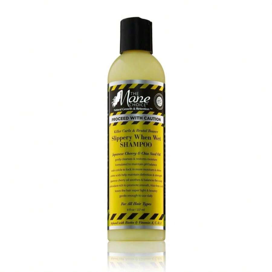 THE MANE CHOICE - Proceed With Caution Killer Curls &Amp; Brutal Bounce Slippery When Wet Shampoo (8 Fl Oz) - Trắng - Xem 1