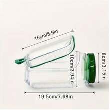 32oz Salad Mason Jar With Side Spout And Leak-Proof Lid, Microwave, Dishwasher & Fridge , Sealed Salad Container With Condiment Tray, Stackable Design, Great For Meal Prep, Lunch & Dinner - Multicolor - View 6