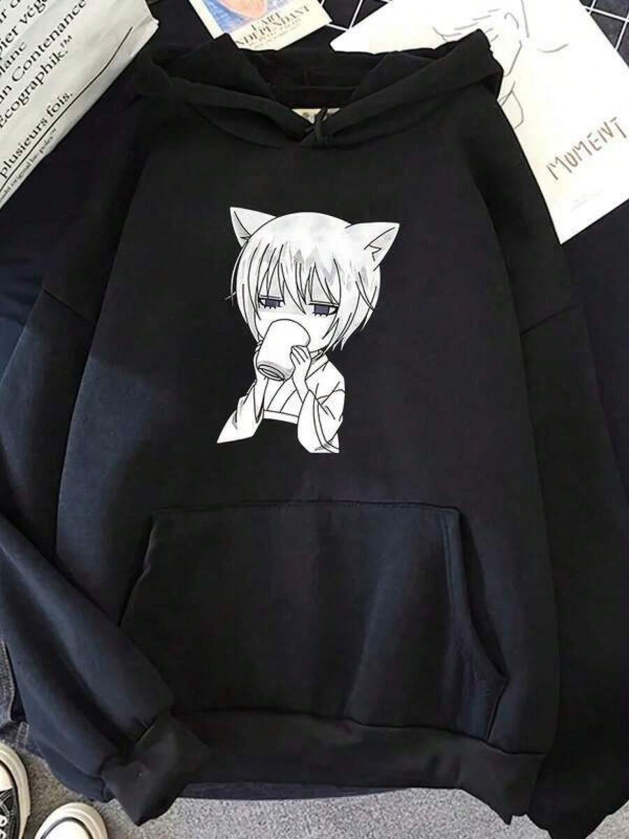 Men Outdoor Hoodies & Sweatshirts - Black - View 1