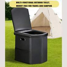 Portable Folding Camping Toilet For Car Outdoor Travel Odor-Resistant Adult Portable Toilet