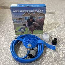 Pet Bathing Brush, Silicone Massage Brush With Sprayer, Cat Dog Cleaning Brush, Bathing Brush With Shower Head - Multicolor - View 12