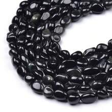 1串天然宝石月光石虎眼石黄水晶珠子，优质散珠，适用于珠宝制作、DIY工艺品和疗愈水晶 - 彩色 - 查看 6