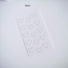 星形和心形珍珠水晶贴纸、钻石贴纸、自粘贴纸、亚克力贴纸、手工贴纸、女孩贴纸、生日礼物、情人节心形贴纸。适用于手工艺品、文具、水瓶、书籍、电脑等。 - 彩色 - 查看 12