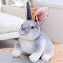 Keylingwd 1 chú thỏ nhồi bông giống thật, thú nhồi bông hình thỏ dễ thương, đồ trang trí phòng trẻ em, quà tặng lễ Phục Sinh, quà Giáng Sinh, quà sinh nhật, đồ trang trí phòng trẻ em. - nhiều màu - Xem 24