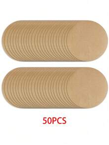 50pcs/30pcs/20pcs/12pcs/10pcs Round Linen Coarse Burlap Placemats, Heat Insulation Pads, Heat Resistant Table Mats, Suitable For Kitchen And Dining Room, Can Be Used As Wedding Tablecloth, Wedding Decor, Home Decor, Room Decor, Applicable For Wedding Party, Birthday Party, Family Gathering, Restaurant Decoration - Khaki - View 15