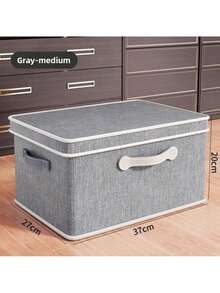 Clothing Storage Bag, Fabric Storage Bins For Shelves, Bedding Moving Bag, Bedroom Storage Bag, Extra Large Capacity Storage Bag, Large Capacity Foldable Storage Box,Moving & Travel Storage Basket, Under Bed Storage Bag ,Suitable For School & Home - 灰色 - 查看 9