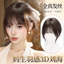 3D Cartoon Bangs Wig, Easy To Wear, Fits All Face Shapes - Dark Brown - View 1