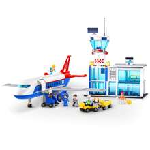 ZURU Max Adventure Airport Playset - Building Bricks - Blue - View 2