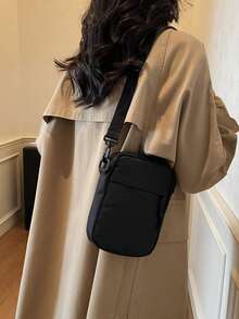 Cartoon Embroidered Backpack, Large Capacity Nylon Student Bookbag, Adjustable Shoulder Straps, Multi-Compartment Zipper Design, Lightweight & Foldable, Classic Cartoon Pattern, Durable & Practical, Suitable For School, Commute, Travel , Valentines Gifts - Multicolor - View 7