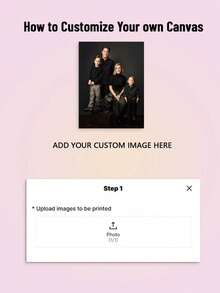 1pc Customized Canvas Wall Art, Personalized Canvas Painting With Frame, Gift For Valentine's Day, Personalized Gift, Room Decor, Mother's Day Gift, Personalized Commemorative Gift, Birthday Gift, Anniversary Gift, Suitable For Mother's Day, Father's Day, Valentine's Day, Wedding, Anniversary, Birthday, Housewarming, New Year, Gift For Family, Loved Ones, Friends - Multicolor - View 7