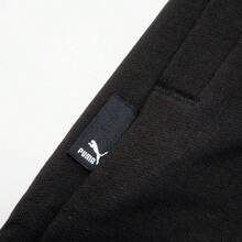 Puma Pantalones de chándal casuales con cordón y puños de punto con logotipo bordado clásico para hombre, primavera/otoño - Negro - Ver 8