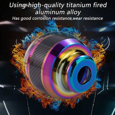 Estribos antideslizantes de aleación de titanio universales para motocicleta, accesorios decorativos, accesorios del amortiguador delantero