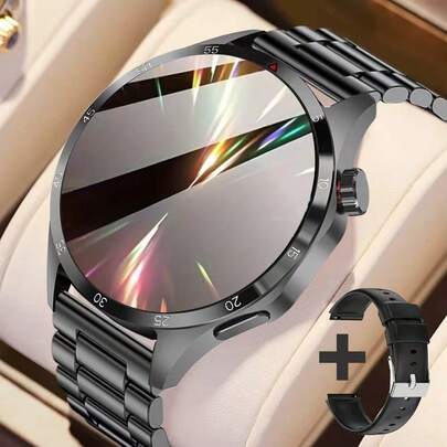 Unisex Smart Watch - Wireless Calling/Messaging, Multiple Sports Modes, Remote Camera, Fitness Tracker, Compatible With Android & IOS, USB Charging, Alloy Case/Silicone Band, Fashionable & Modern, Clear Display Screen, Perfect Gift For Men/Women/Lover/Parents