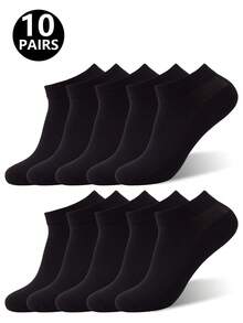 5/10 Pairs Minimalist Casual Boat Socks For Everyday Wear - Multicolor - View 17