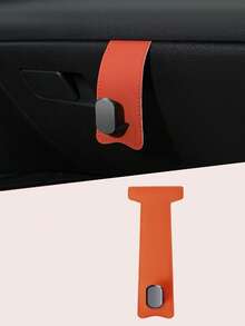 Car Glove Box Hook – Nappa Leather & Zinc Alloy, Holds Wallets, Handbags & Umbrellas, No-Drill Installation, Universal For Passenger Side Multi-Use Storage Organizer,Automotive Interior Accessories - Glove Box Hooks - View 12