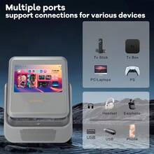 Z6pro是首款双屏智能投影仪，搭载Android 12系统，配备8英寸触控副屏，零延迟，支持180°上下投影，双频WIFI6无线连接，内置高保真扬声器，具备全自动校正和自动避障功能。适用于客厅、卧室、会议室和家庭影院等场所。 - 查看 10