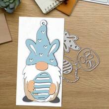 创意矮人切割模具，DIY剪贴簿相册和压花模板，贺卡制作工具，卡片纸切割工艺品，礼品卡制作模板模切。 - 銀色 - 查看 3