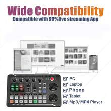 Podcast Equipment Bundle Audio Mixer All-In-One Podcast Production Studio With 3.5mm Microphone For Live Streaming, Podcast Recording, PC, Smartphone, DJ Mixer, Audio Interface With Studio Condenser Microphone, Plug-And-Play Live Sound Card, Perfect For Streaming, Singing, And Gaming For Computer Recording, Game Voice Communication, Music Recording, Home Use, 1200mAh - Black - View 10
