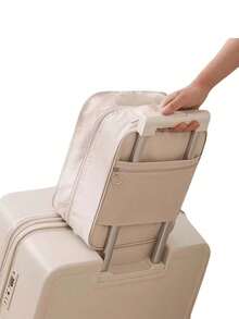 2-In-1 Travel Shoe Storage Bag - Large Capacity Hanging Storage Box With Mesh Side Pockets, Space Saving Design, Machine Washable Polyester, Shoe Storage Box, Shoe Storage Bag For Business Travel, Portable Luggage, Shoe Bag, Shoe Cover Storage Box