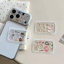 Cartoon Cute Pattern Lens Protector, Compatible With IPhone 17 Pro Max, Anti-Scratch, High Definition Camera Applicable To Daily Shield, Office, Home Daily Shield Office Home Phone Camera Cover Waterproof Shockproof Anti-Fall Scratch Resistant - Multicolor - View 2