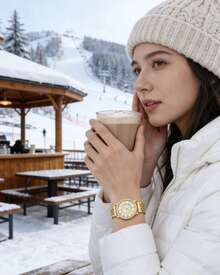 Anne Klein Women's Bracelet Watch, Classic Ladies Watch With Stainless Steel Strap, Women's Formal Watch, Women's Round Watch - Gold - View 2