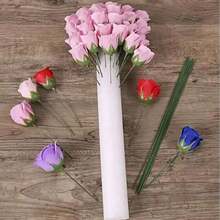 3支/6支装高品质白色花泥棒 - DIY婚礼插花底座，实心圆柱形海绵，聚苯乙烯泡沫花管，适用于花卉装饰，完美适用于婚礼装饰、婚礼拱门装饰、活动派对装饰、家居装饰和罗马装饰 - 泡棉棒 - 查看 4