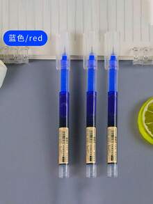 1pc/3pcs/6pcs/10pcs Quick-Drying Signature Gel Ballpoint Pens, 0.5mm Black/Blue/Red Ink, Suitable For Office Supplies, Classroom, Drawing, Markers, Stationery, School Supplies, Birthday, Holiday, Party Gifts - Multicolor - View 18