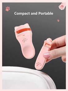 2支装便携式猫爪睫毛夹套装 - 温和卷翘，圆润边缘，打造自然睫毛效果；手动睫毛定型器，不夹睫毛；持久卷翘效果；价格实惠；圣诞礼物；化妆品；化妆工具；经济实惠；礼物；女士礼物；圣诞礼物