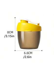 1pc Portable Milk Powder Dispenser Box, Easy To Disassemble And Clean, Milk Powder Storage Container With Compartments For Outdoor Use, Baby Infant Rice Cereal Storage Canister - Multicolor 1 - View 5