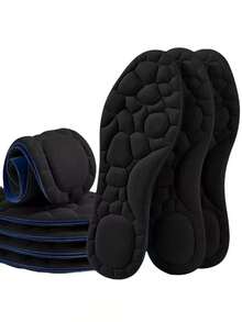 1 Pair Of Black Memory Foam Insoles, Suitable For High Heels, Sports Shoes, Leather Shoes, Suitable For Outdoor Leisure And Winter Wear. - Black - View 3