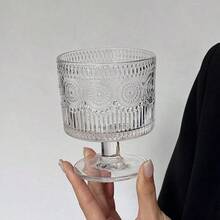 Elegant Stemware, Variety Of Patterned Stemmed Glasses, Cocktail Glasses, Champagne Flutes, Whiskey Glasses, Suitable For Parties, Gatherings, Glass Containers - Transparent - View 5