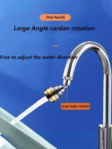 Uniwersalna obrotowa dysza natryskowa do kranu, precyzyjna mosiężna dysza natryskowa wysokociśnieniowa z wężem przedłużającym zapobiegającym rozpryskiwaniu, gwint obrotowy, uszczelka, odpowiednia do zlewu balkonowego, baterii łazienkowych i kuchennych, przedłużacz do kranu zapobiegający rozpryskiwaniu w kamperach, zlew, akcesoria do baterii łazienkowych w kamperach i kuchni komercyjnych, urządzenie oszczędzające wodę, idealny wybór na prezent - Wielokolorowe - Zobacz 10