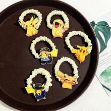 pocket monsters 6pcs The Hair Ties And Hair Accessories From The Pokémon Pikachu Series Are Stylish And Versatile, With Cute And Sweet Hair Loops And Hair Ropes. - Multicolor - View 7