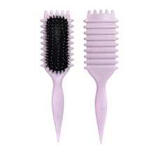 Hair brushes-EU+UK 1pc Curling Hair Styling Brush, Curling Hair Styling Brush Cleaning Set, 1pc Styling Shaping Curling Hair Brush - Suitable For Women Curly Hair, 1pc Multi-Function Comb Cleaning Tool - Suitable For Wet Or Dry Hair, Enhance Curling Styling, Smooth And Frizz-Free, Easy Styling - 彩色 - 查看 11
