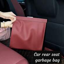 Car Seat Back Magnetic Trash Bag, Storage Bag, Organizer Bag - A - View 3