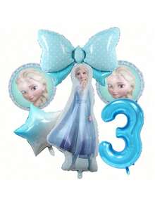 6pcs Theme Birthday Party Decoration Foil Balloons, Suitable For Home Party Decoration, Halloween Christmas Balloon Decoration - Multicolor - View 7