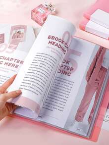 A4透明文件袋，透明文件夹，学生试卷，学习资料整理夹，合同，乐谱夹 - 彩色 - 查看 8