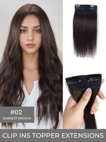 1pc Hair Piece Hair Pad Hair Root Patch Invisible Seamless One-Piece Side Thickening Hair Volume Fluffy Top Hair Replacement Female Hair Accessories - Multicolor - View 26