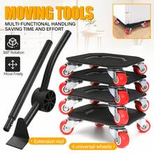 Heavy Duty Furniture Moving Tool Set Metal Furniture Mover Furniture Dolly Appliance Furniture Sliders With Wheels Lifter Tool - one-size - View 2