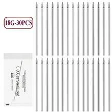 Stainless Steel Mixed Body Piercing Needles 12G 14G 16G 18G 20G Piercing Needles With Individual Packages For Ear Nose Navel - Silver - View 9