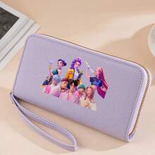 Mattel 1pc Kpop Witch Girl Group Cartoon Wallet, Long Wallet For Girls, Anime Peripherals Hot Selling, Zipper Coin Purse - Multicolor - View 6