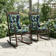 Outdoor Indoor Waterproof Seat Chair Outdoor & Indoor Waterproof Seat Chair Cushions With Ties Chair Back Cushion Recliner Seat Mat Outdoor Dining Chair Cushion For Patio Cushion Furniture - 綠色樹葉 - 查看 3